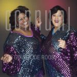 01-04-1984 Weather Girls at studio in Amsterdam.

[keywords]Posed, Half Length, Eyecontact, Smiling, Singers[/keywords]